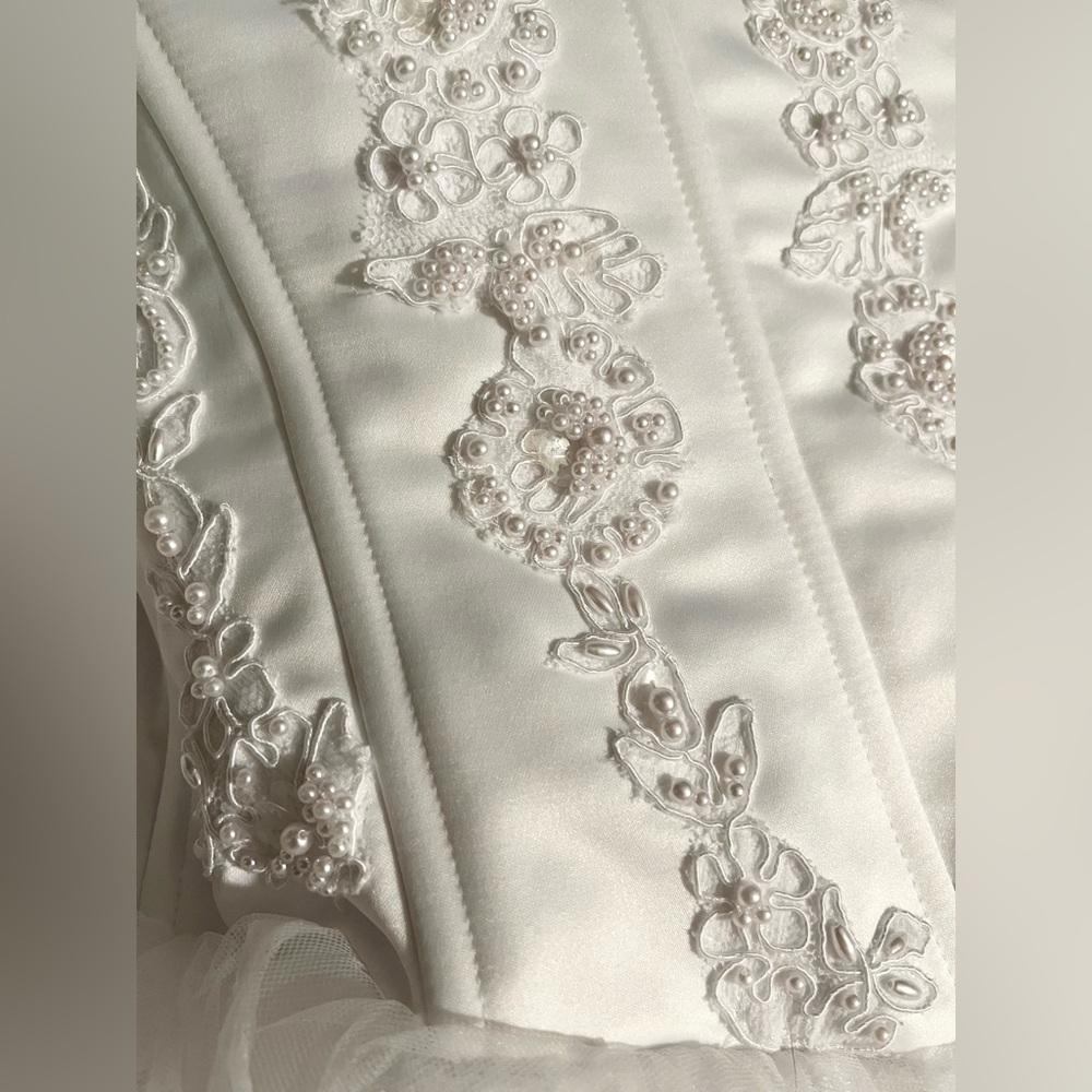 Oleg Cassini Wedding Gown Size 20 - Picture 4 of 12